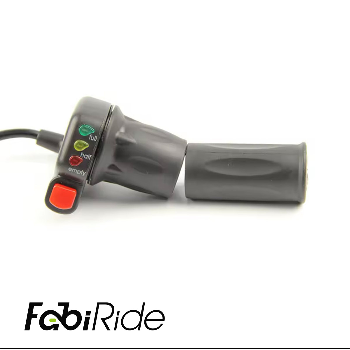 Gazo / akceleracijos pusinė rankena su indikacija ir mygtuku