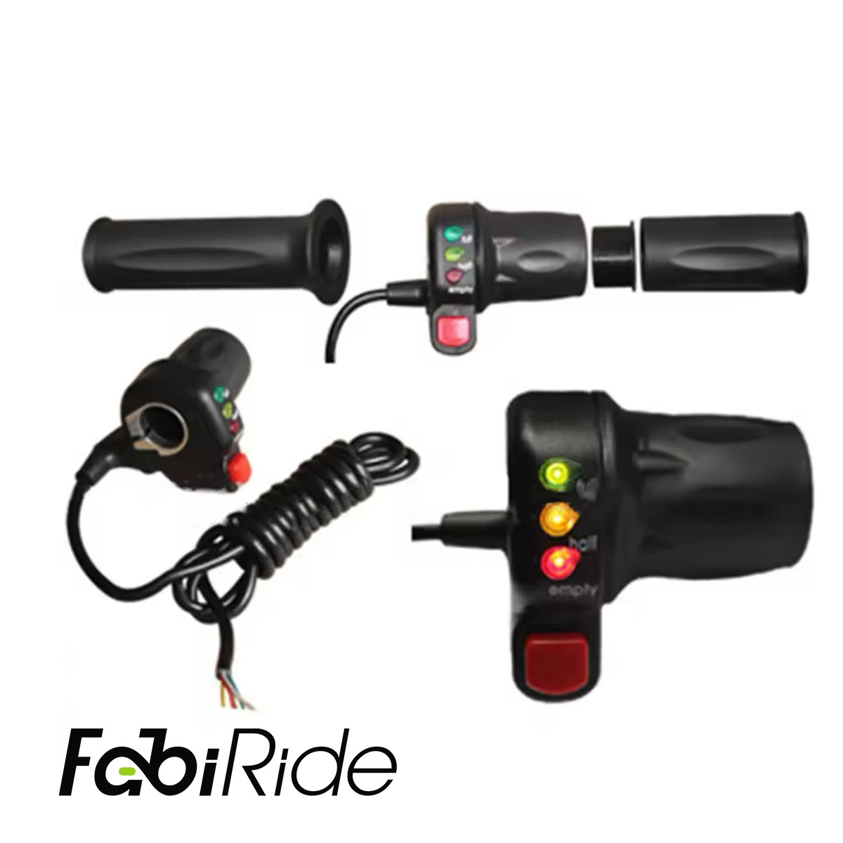 Gazo / akceleracijos pusinė rankena su indikacija ir mygtuku - Image 3